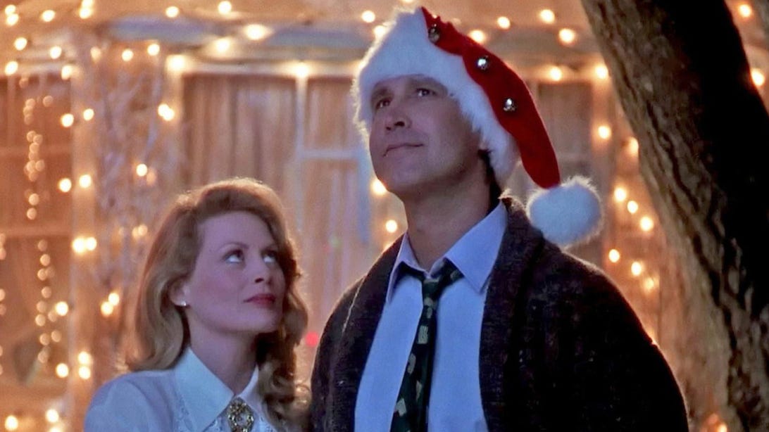 Beverly D'Angelo and Chevy Chase, National Lampoon's Christmas Vacation