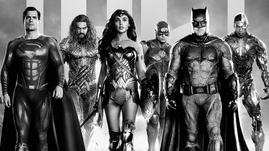 Henry Cavill, Jason Mamoa, Gal Gadot, Ezra Miller, Ben Affleck, and Ray Fisher, Zack Snyder's Justice League