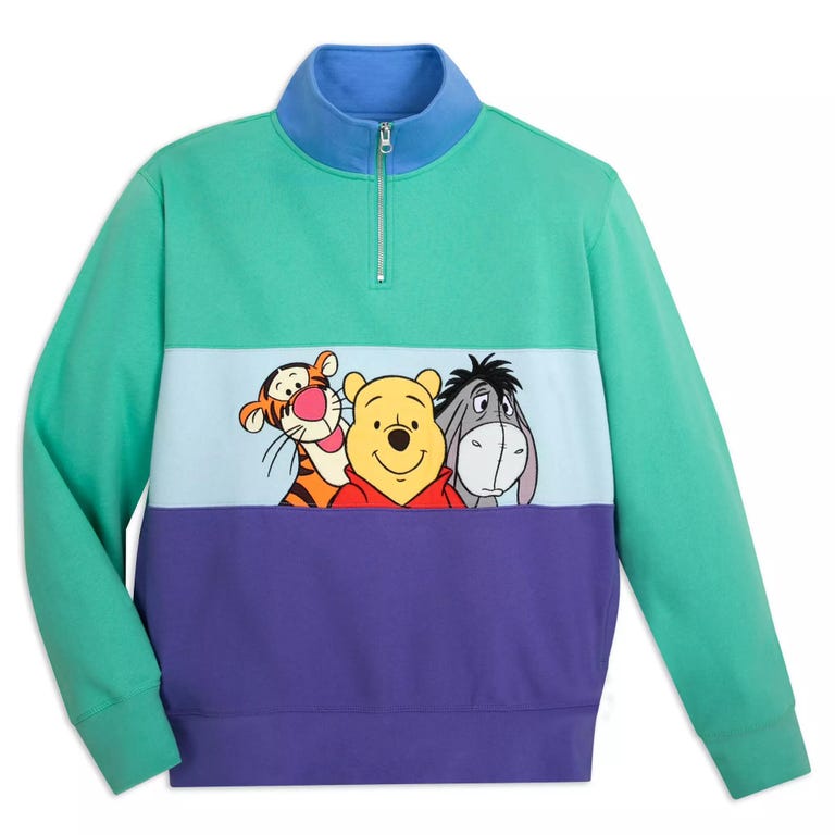 Winnie the Pooh and Pals 1/4 Zip Pullover Sweatshirt